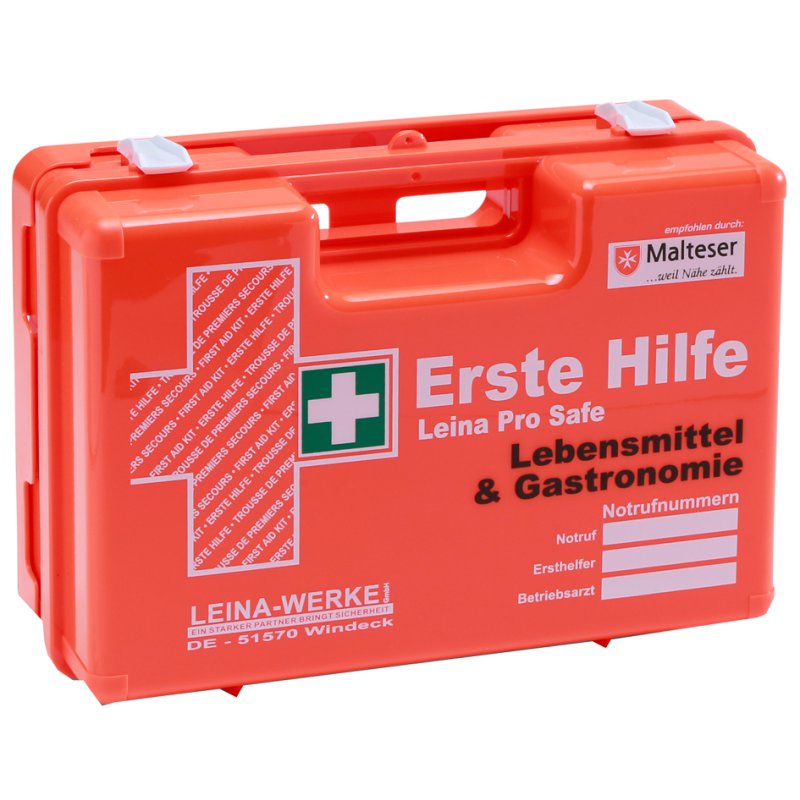 LEINA-WERKE coffret de premiers secours Pro Safe, gastronomie, orange, DIN 13157